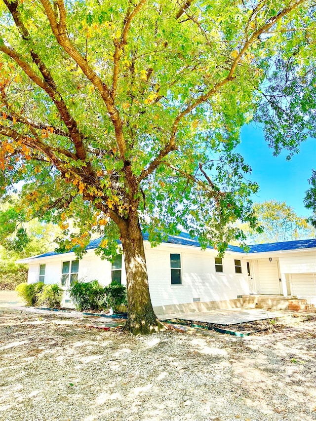 view of home's exterior featuring a garage