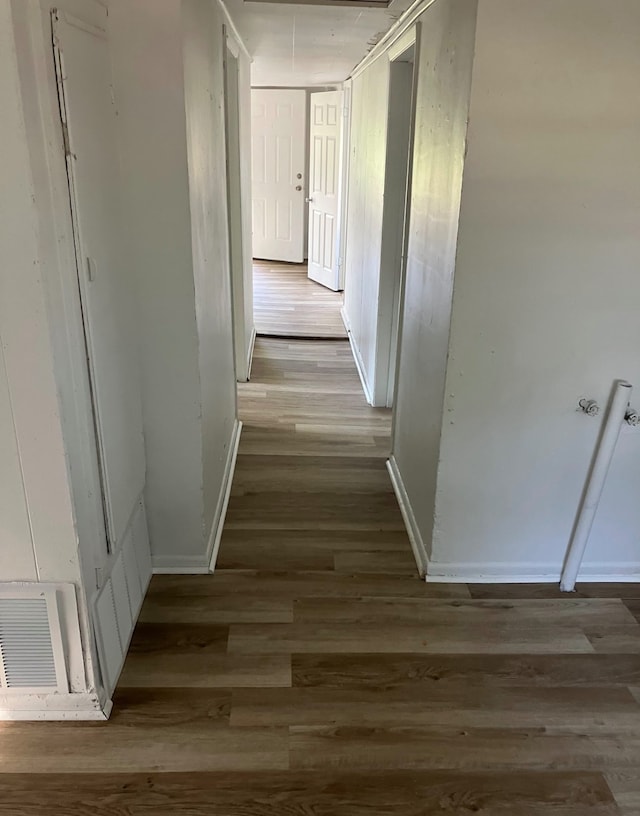 hall featuring hardwood / wood-style flooring