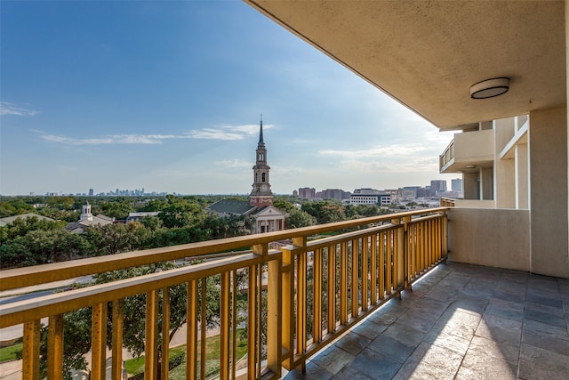 view of balcony