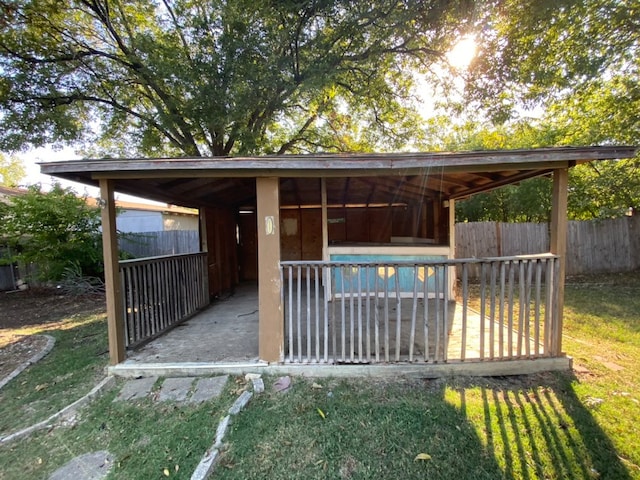 view of outbuilding