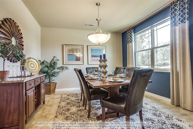 view of dining room