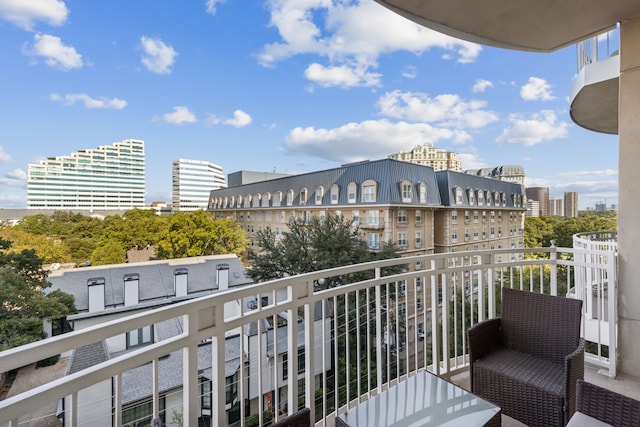 view of balcony