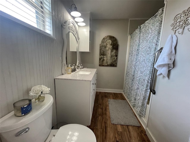 761 S Pacific St, Canton, TX 75103 - bathroom featuring wood finished floors, toilet, and vanity