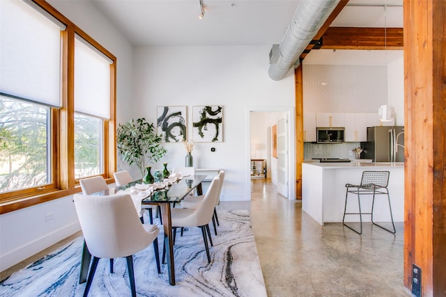 view of dining room