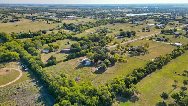 bird's eye view featuring a rural view