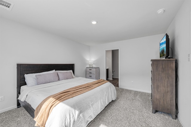 bedroom with carpet floors