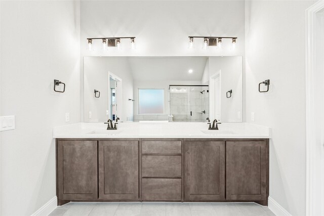 full bathroom featuring vanity, toilet, and tiled shower / bath combo