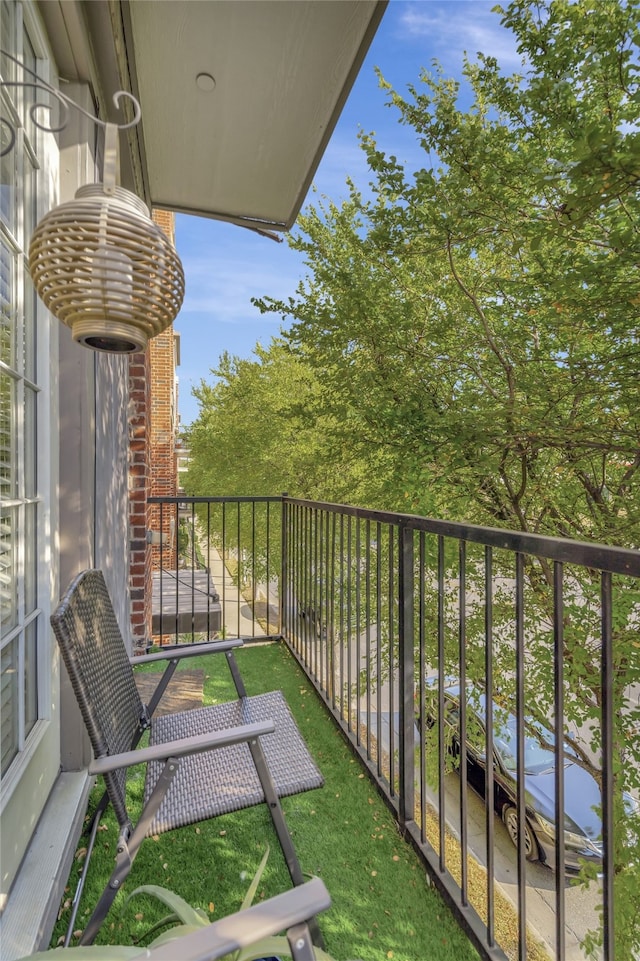 view of balcony