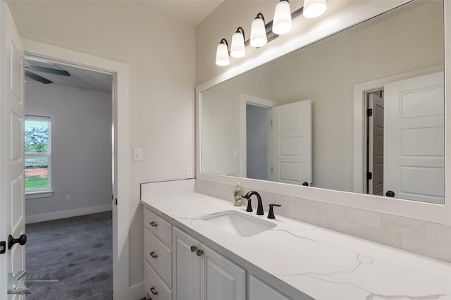 bathroom featuring vanity