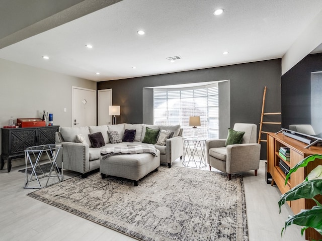 living room featuring hardwood / wood-style floors