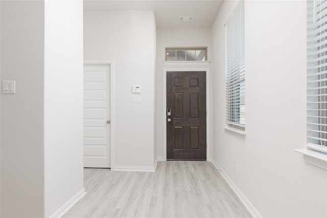 interior space featuring light hardwood / wood-style floors