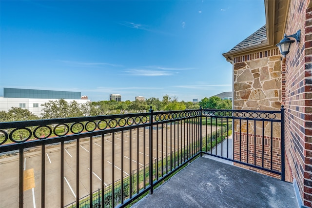 view of balcony