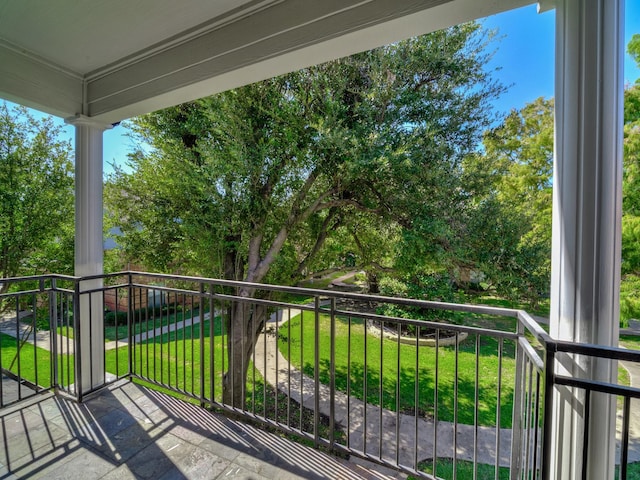 view of balcony