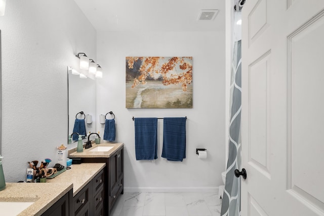 bathroom with vanity