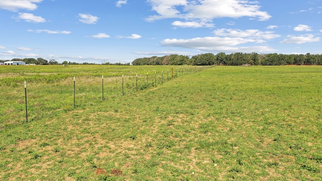 view of yard featuring a rural view