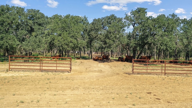 view of property's community with a rural view