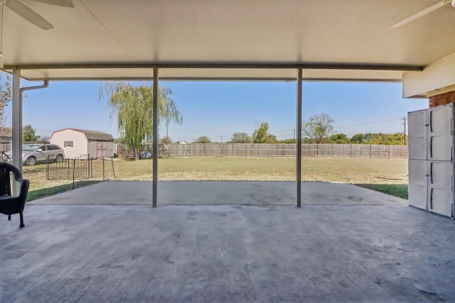 view of patio / terrace with a fenced backyard