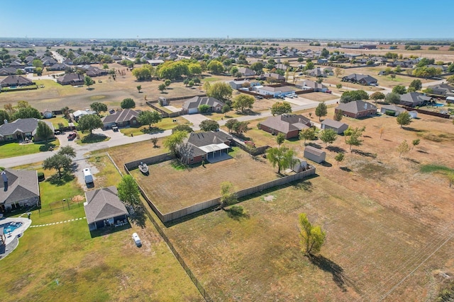 bird's eye view featuring a residential view