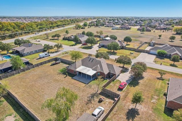 birds eye view of property featuring a residential view