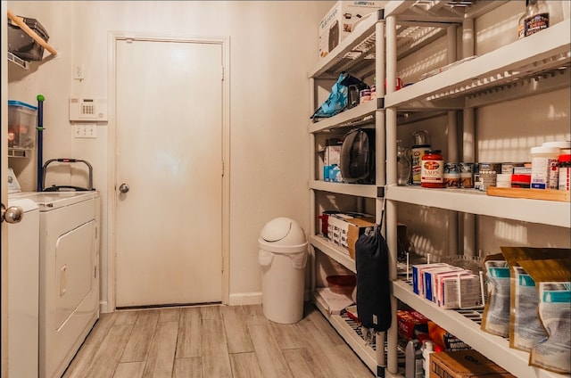 interior space featuring washer / dryer