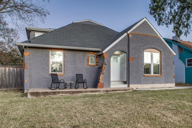 926 S Waverly Dr, Dallas, TX 75208 - back of house with a shingled roof and brick siding