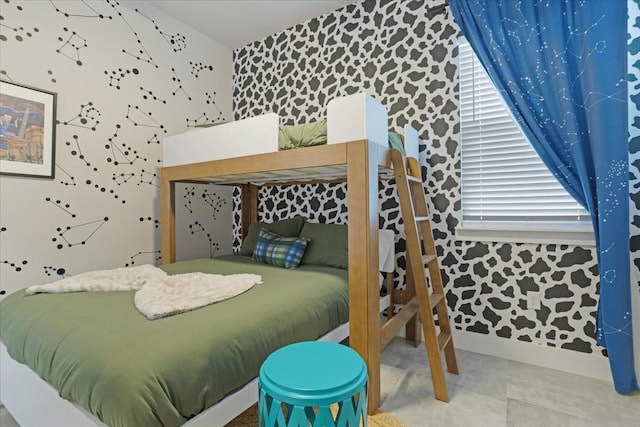 2604 Flora Ln, Denison, TX 75020 - bedroom with wallpapered walls