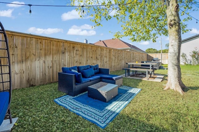 2604 Flora Ln, Denison, TX 75020 - view of yard with an outdoor hangout area