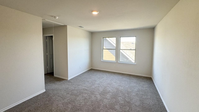 view of carpeted empty room