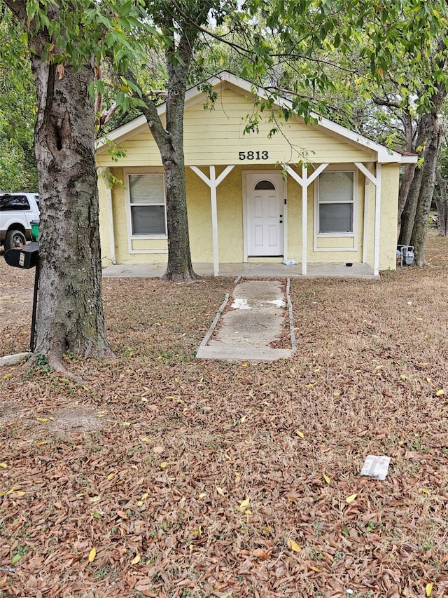 view of front of home with a porch