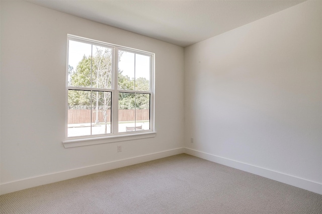 empty room with carpet floors