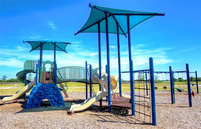 view of jungle gym