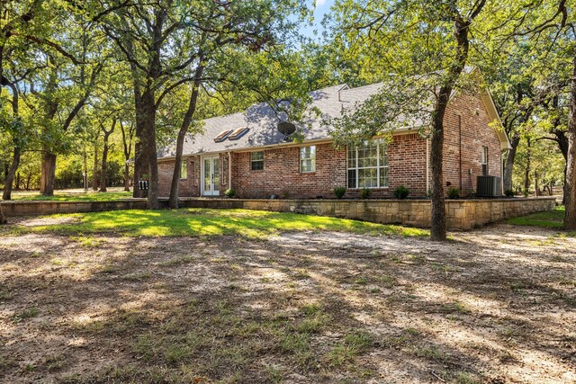 view of front of property featuring central AC