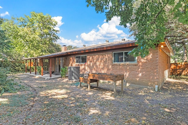 rear view of house with a patio area