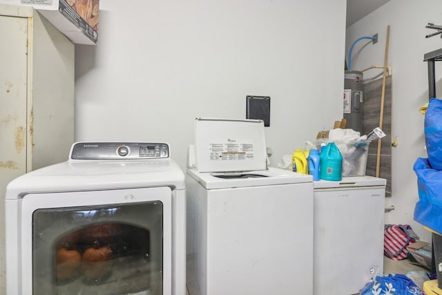 laundry area featuring washer and dryer