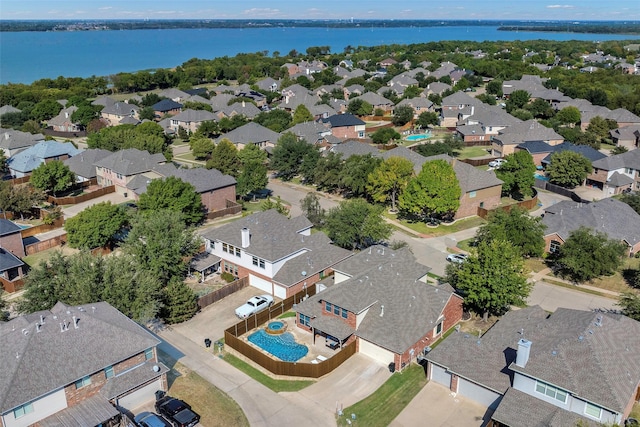 1310 Gold Coast Dr, Rockwall, TX 75087 - aerial view featuring a residential view and a water view