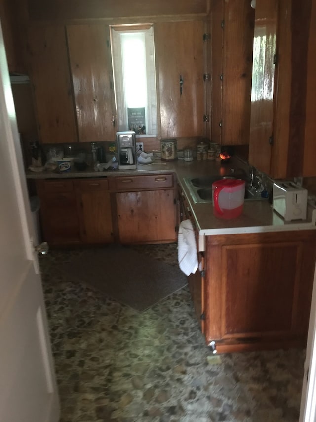 kitchen with sink and a wealth of natural light