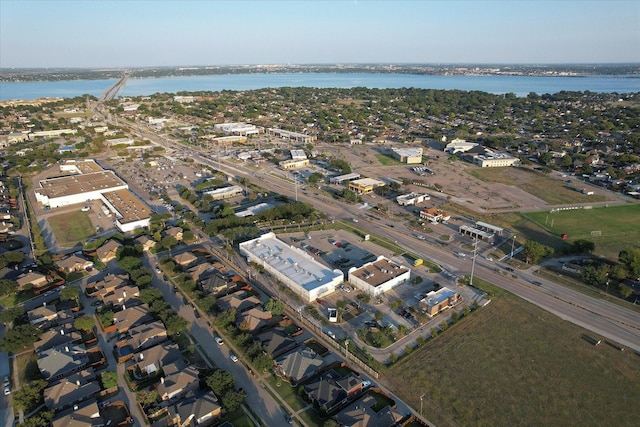 7906 Munich Dr, Rowlett, TX 75089 - aerial view of property and surrounding area with a nearby body of water