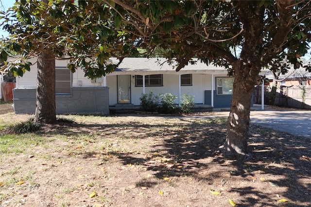 view of ranch-style home