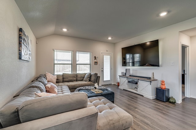 bedroom featuring lofted ceiling, carpet flooring, and ceiling fan