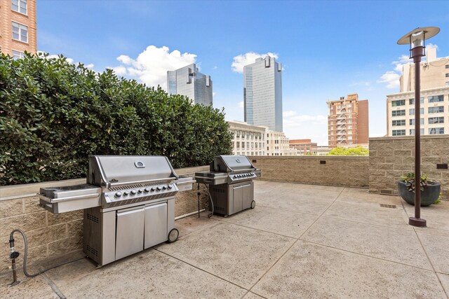 view of patio / terrace with area for grilling