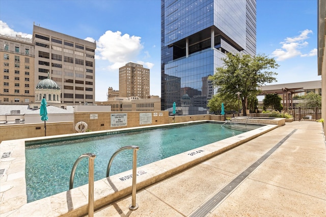 view of pool