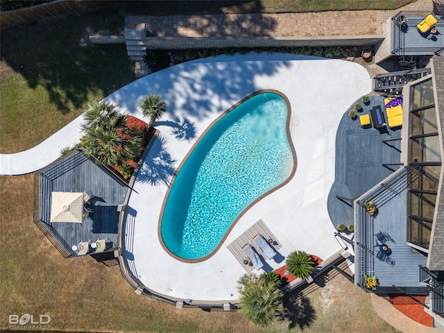 birds eye view of property