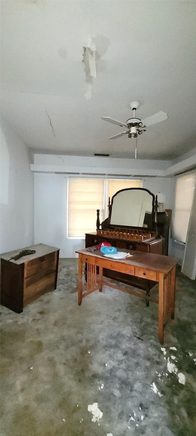 2119 N Woods St, Sherman, TX 75092 - bedroom with concrete floors