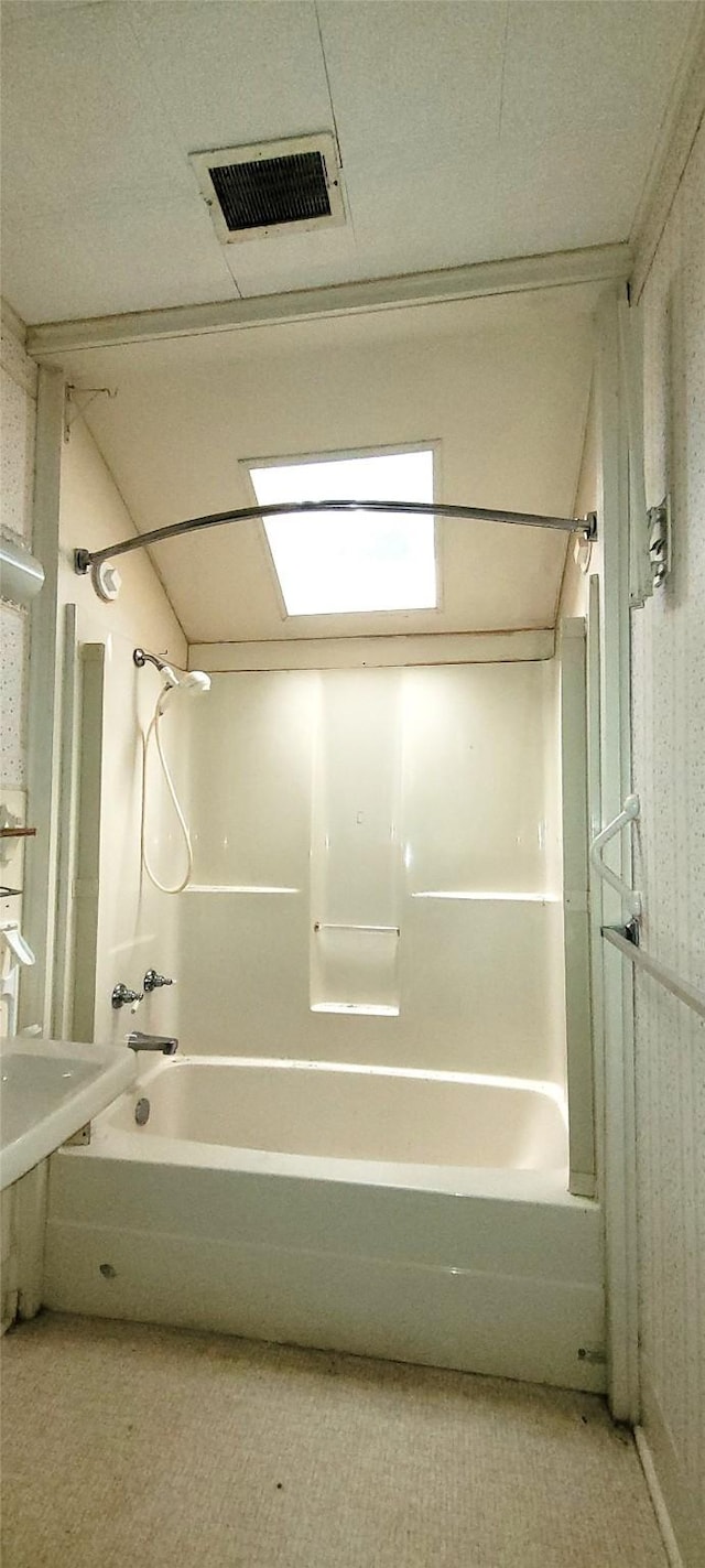 2119 N Woods St, Sherman, TX 75092 - bathroom featuring visible vents and  shower combination