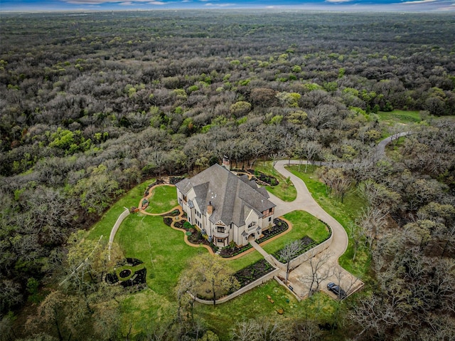 aerial view with a view of trees