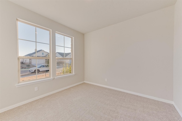 view of carpeted empty room