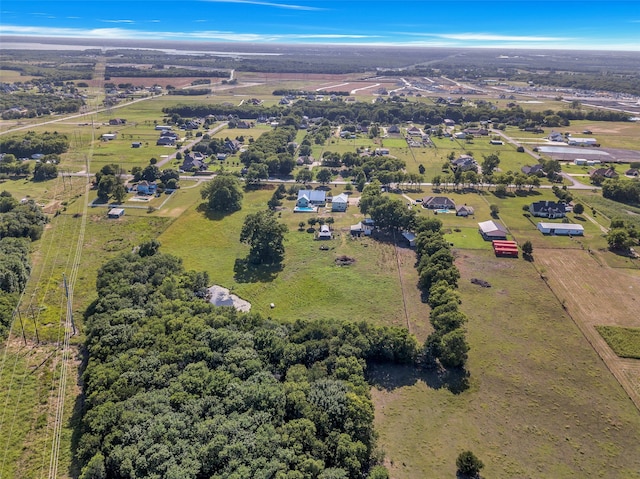 bird's eye view featuring a rural view