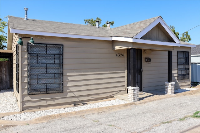 view of front of home