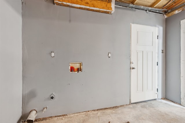 view of laundry room