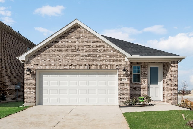 ranch-style house featuring a garage